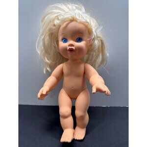 Vintage 1989 Hasbro 14 Inch Baby Uh Oh Drink Wet Baby Doll